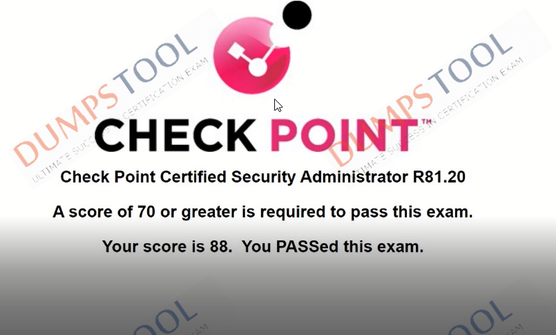 Verified passing score report for the Checkpoint 156-215.81 exam 2